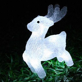 Solar Acrylic Deer Motif Lights