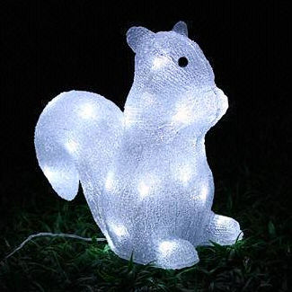 Solar Acrylic squirrel Motif Lights