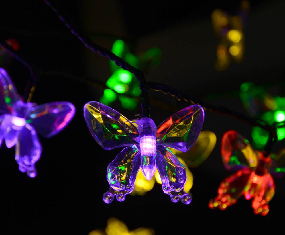 Solar Butterfly Light String