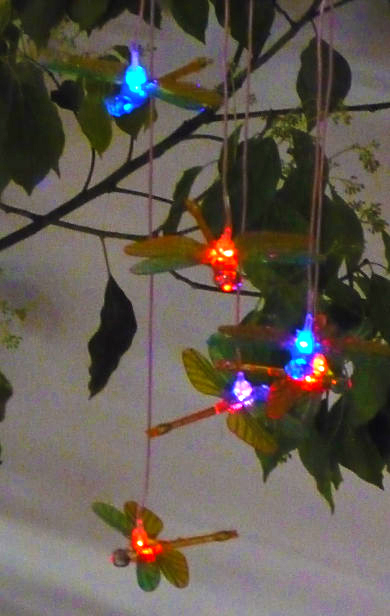 Solar dragonfly Wind Chime Garden Lights