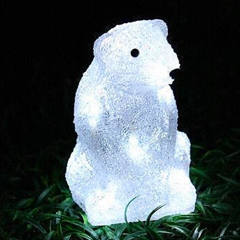 Solar Acrylic bear Motif Lights