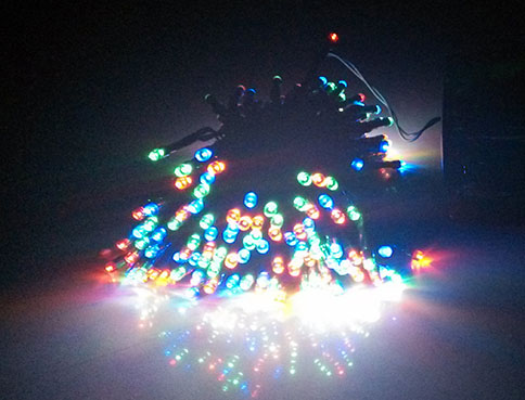 Colorful LED Solar String Lights
